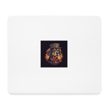 DOG 3 - Tapis de souris (format paysage) - blanc - Devant