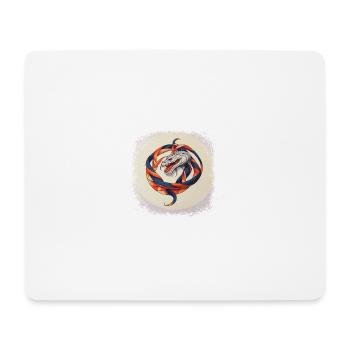 snake shirts women happy gift shirts for snake - Mousepad (Querformat) - Weiß - Vorne