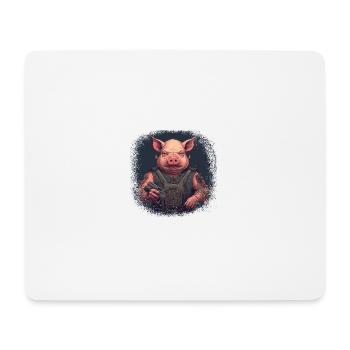 love mammal birthday present cute guinea pig - Mousepad (Querformat) - Weiß - Vorne