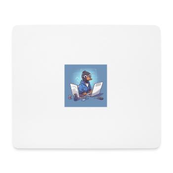 Eine süße Ganz arbeitet als Softwareentwickler - Mousepad (Querformat) - Weiß - Vorne