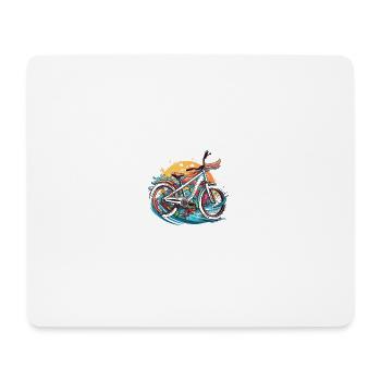 Radical Style: Design de vélo à porter! - Tapis de souris (format paysage) - blanc - Devant