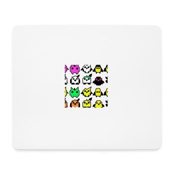 Angry Invaders - Mouse Pad (horizontal) - white - Front