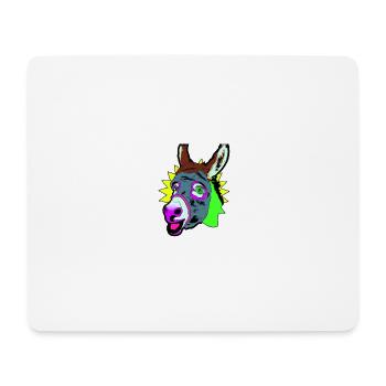 Disko Donkey - Mousepad (Querformat) - Weiß - Vorne