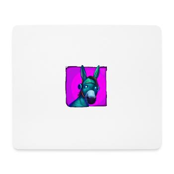Synthwave Donkey - Tapis de souris (format paysage) - blanc - Devant