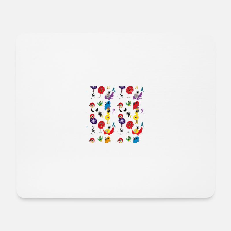 Birdification - Mousepad (Querformat) - Weiß