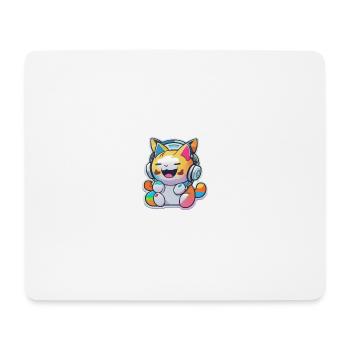 Rainbow Cat - Mousepad (Querformat) - Weiß - Vorne