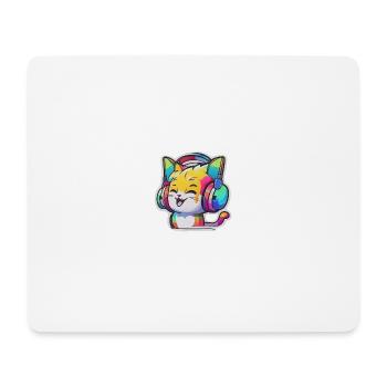 Rainbow Cat - Mousepad (Querformat) - Weiß - Vorne