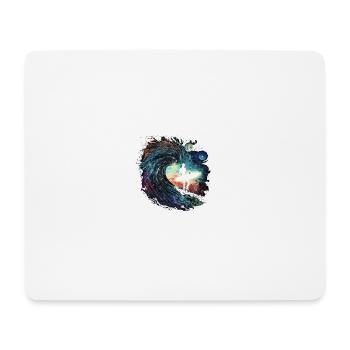 Surfer in the Galaxy - Mouse Pad (horizontal) - white - Front