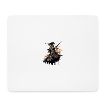 samurai - Mouse Pad (horizontal) - white - Front