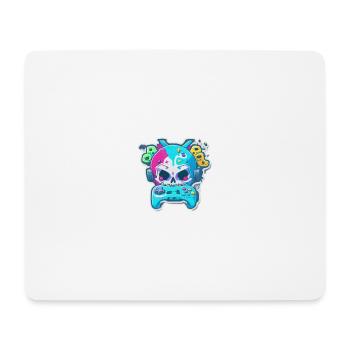 Skullhead Controller - Mouse Pad (horizontal) - white - Front