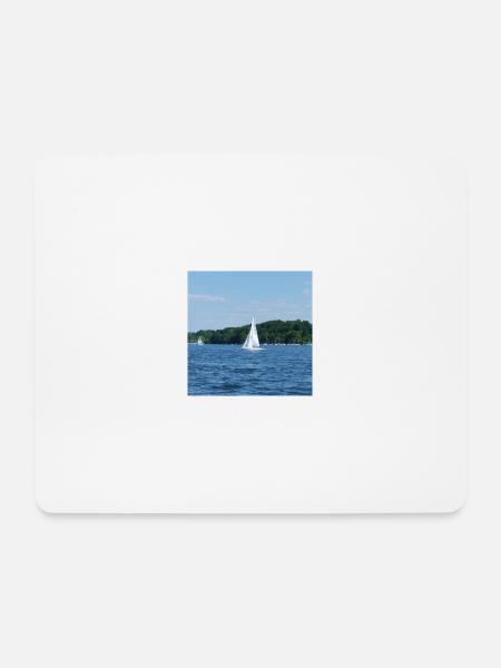 Boot - Mousepad (Querformat) - Weiß