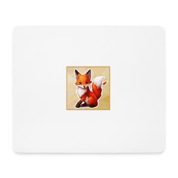 Renard Majestueux - Tapis de souris (format paysage) - blanc - Devant