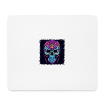 Present Idea Balloons Death Skull Cage Spooky - Mouse Pad (horizontal) - white - Front