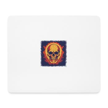 skateboarding love geek present idea exoskeletal - Mousepad (Querformat) - Weiß - Vorne