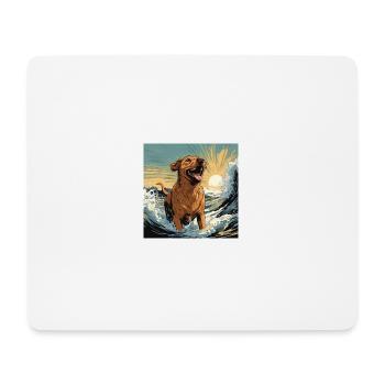 Lustighausen - Comic Style dog - Mousepad (Querformat) - Weiß - Vorne