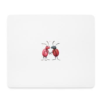 Insekt Beziehung - Mousepad (Querformat) - Weiß - Vorne