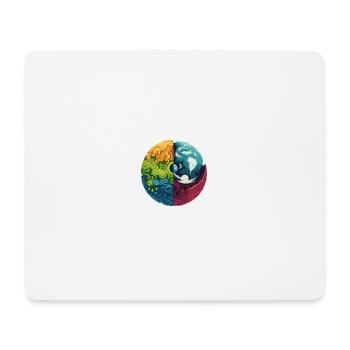 Erde Elemente - Mousepad (Querformat) - Weiß - Vorne