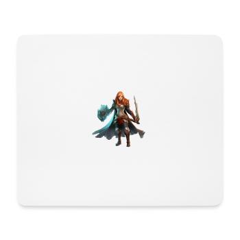 Female Warrior - Mousepad (Querformat) - Weiß - Vorne