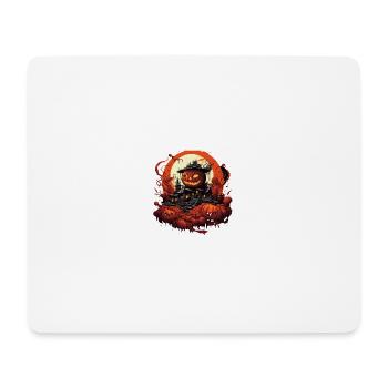 Maison d’Halloween - Tapis de souris (format paysage) - blanc - Devant