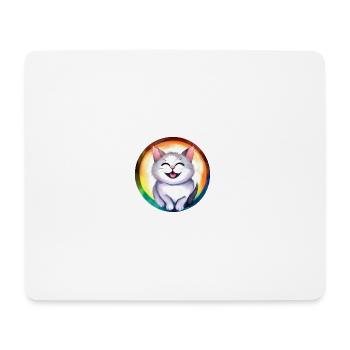 Rivage pour chats - Tapis de souris (format paysage) - blanc - Devant