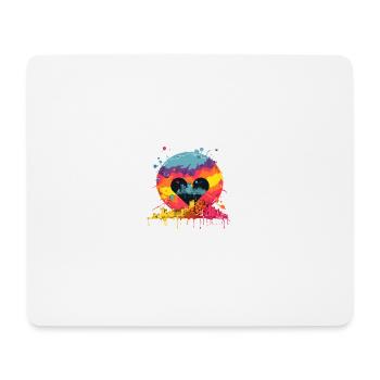 Welt der Vielfalt und Gleichberechtigung - Mousepad (Querformat) - Weiß - Vorne