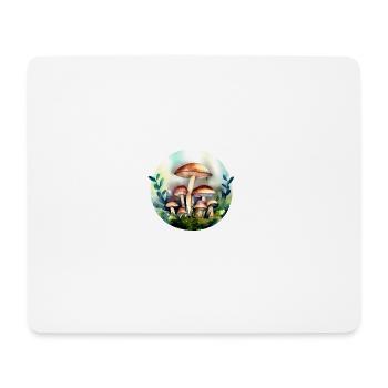 Mushrooms in the forest Mushrooming - Mouse Pad (horizontal) - white - Front