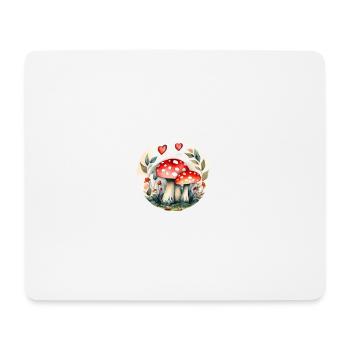 Magic mushrooms and toadstools - mushrooms - Mouse Pad (horizontal) - white - Front