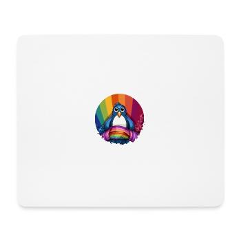 Pinguin Pride: Ein Zeichen der Vielfalt - Mousepad (Querformat) - Weiß - Vorne