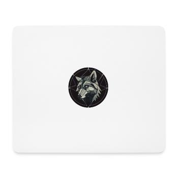 Geometric wolf - Mouse Pad (horizontal) - white - Front