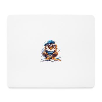 The Wise Owl Trademark - Mouse Pad (horizontal) - white - Front
