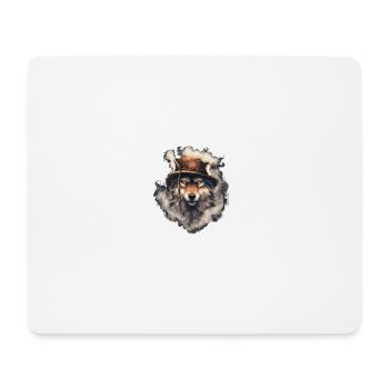 Marque de commerce Outlaw Wolf - Tapis de souris (format paysage) - blanc - Devant