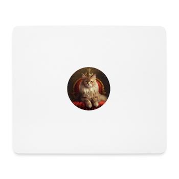 Royal Cat - Mouse Pad (horizontal) - white - Front