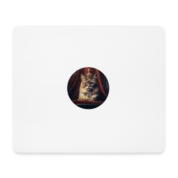 Royal Cat - Mouse Pad (horizontal) - white - Front