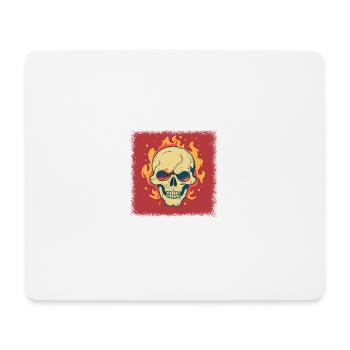 present board fuck you broken heart skeletal jokes - Mousepad (Querformat) - Weiß - Vorne