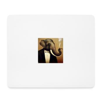 renaissance elephant - Mousepad (Querformat) - Weiß - Vorne