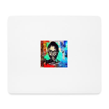 african female - Mousepad (Querformat) - Weiß - Vorne