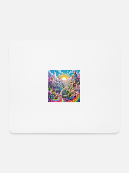 icecrusher Cartographic Pencil Art Color - Mousepad (Querformat) - Weiß