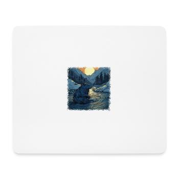 bobr beavers gift idea pet - Mousepad (Querformat) - Weiß - Vorne