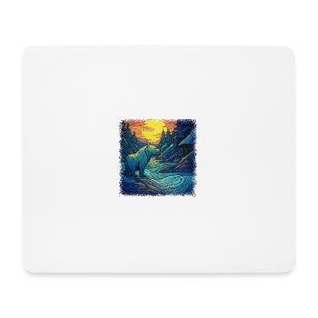 panda bear koala present statement geek birthday - Mousepad (Querformat) - Weiß - Vorne