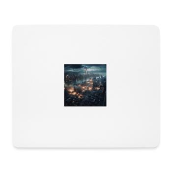 New York city en feu - Tapis de souris (format paysage) - blanc - Devant