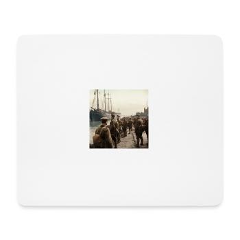 Soldat de la 2nd guerre mondiale - Tapis de souris (format paysage) - blanc - Devant