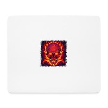 Birthday Cage Funny Exoskeletal Joke Skeleton - Mouse Pad (horizontal) - white - Front