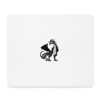 European Dragon - Mousepad (Querformat) - Weiß - Vorne