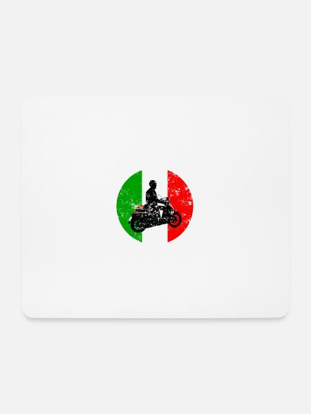 Roller Vintage Italy Scooter Urlaub - Mousepad (Querformat) - Weiß