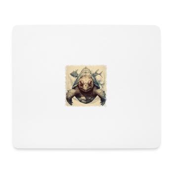 cool animal defense quote love tortoises gift idea - Mousepad (Querformat) - Weiß - Vorne