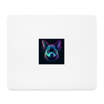 Chihuahua art - Mouse Pad (horizontal) - white - Front