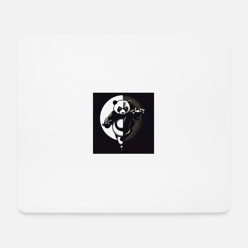 Kung Fu Ying Yang Panda - Mousepad (Querformat) - Weiß