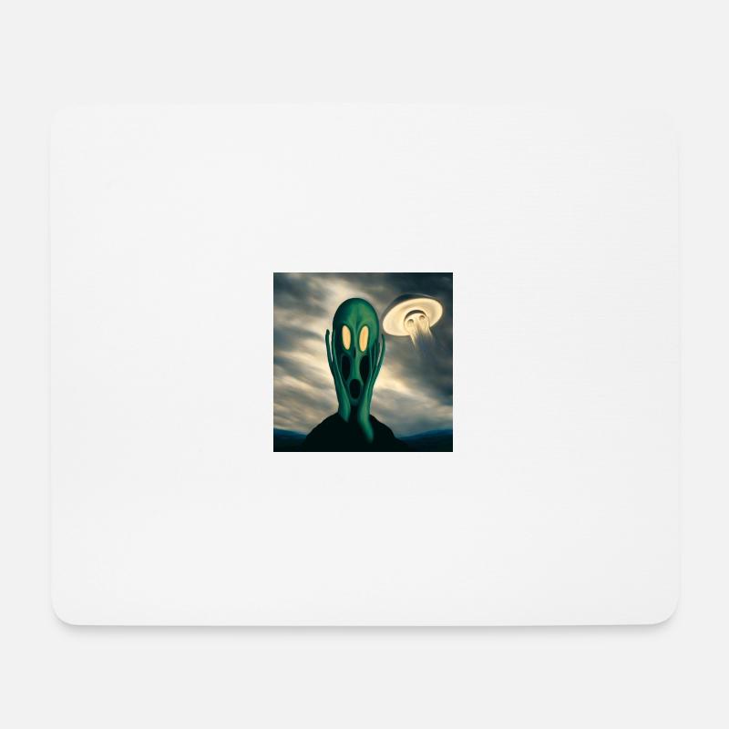 Außerirdischer Schrei - Mousepad (Querformat) - Weiß