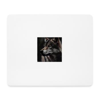 Wolf - Mousepad (Querformat) - Weiß - Vorne