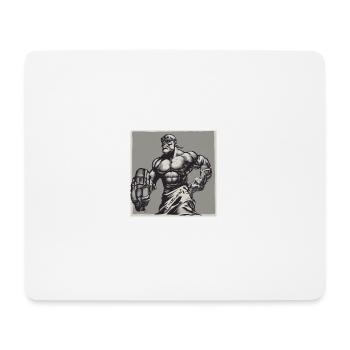 Mr. LOCO - Mousepad (Querformat) - Weiß - Vorne